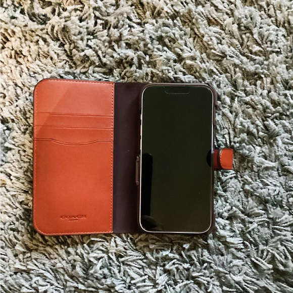 Genuine leather Coach iPhone case for 15/14/13 - Picture 2 of 4